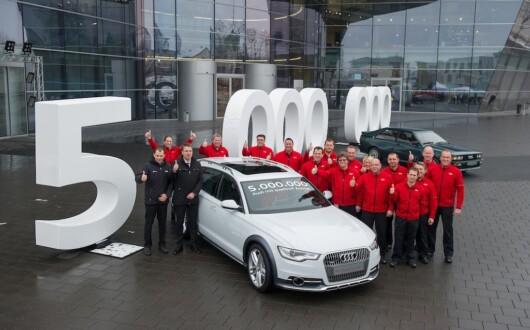 Der 5-millionste Audi mit quattro-Antrieb ist ein A6 allroad aus Neckarsulm