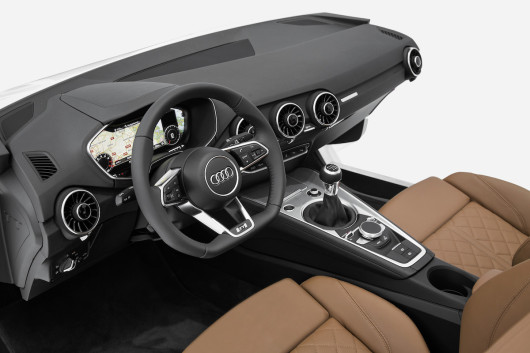 Puristisch, sportlich und clean ?  Audi zeigt neues TT-Interieur auf der CES