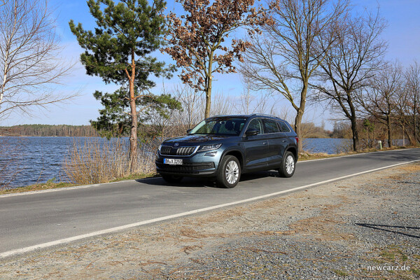 Skoda Kodiaq am Wasser