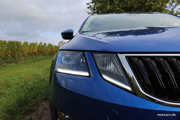 Skoda Octavia Combi Facelift Scheinwerfer