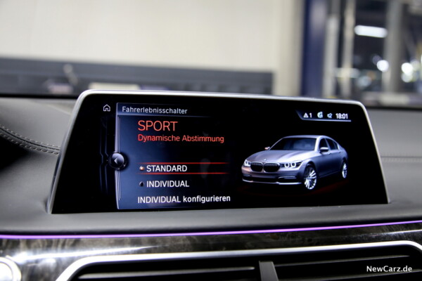 BMW 730d xDrive Sportmodus