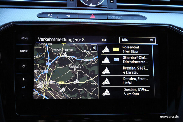 VW Arteon 4Motion Bildschirm