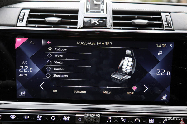 DS7 Crossback Massageprogramme