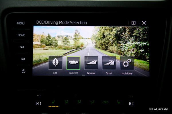 Skoda Octavia RS245 DCC Fahrmodi