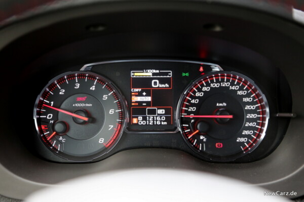 Subaru WRX STI Tacho