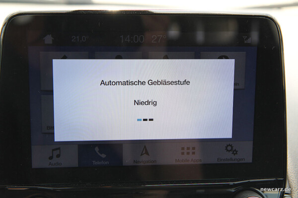 Ford EcoSport Gebläsestufe