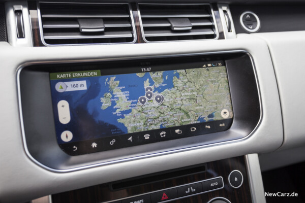 Range Rover SDV8 Touchscreen