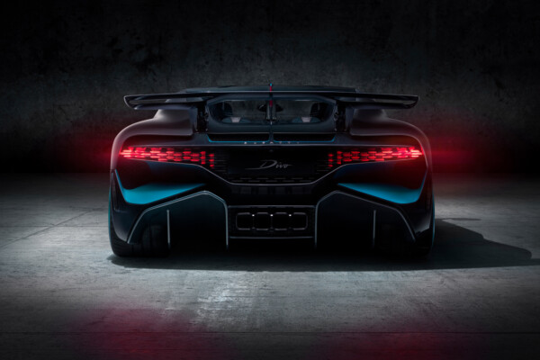 Heckansicht des Bugatti Divo