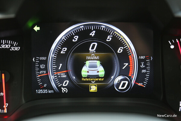 Corvette C7 Grand Sport Carbon 65 Reifentemperatur