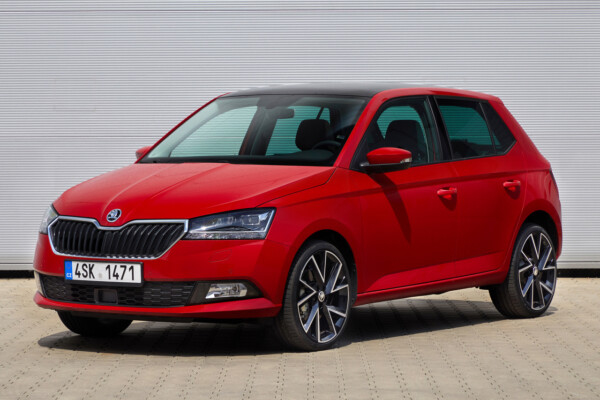 Frontansicht des neuen Skoda Fabia