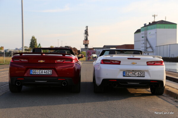 Chevrolet Camaro Vergleich Heck