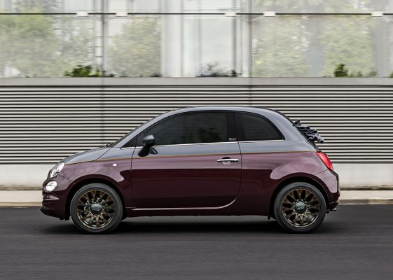 Seitenansicht des Fiat 500 Collezione