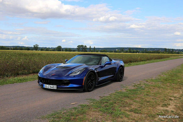 Corvette Z06 Cabriolet schräg vorne links geschlossen