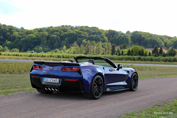 Corvette Z06 Cabriolet schräg hinten rechts