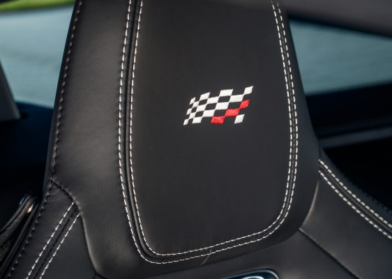 Kopfstütze des Jaguar F-Type Chequered Flag