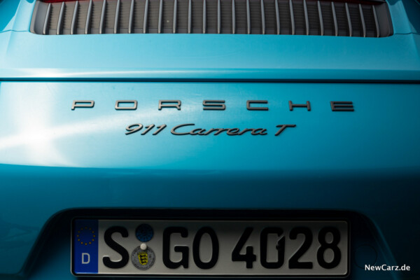 Porsche 911 Carrera T Schriftzug