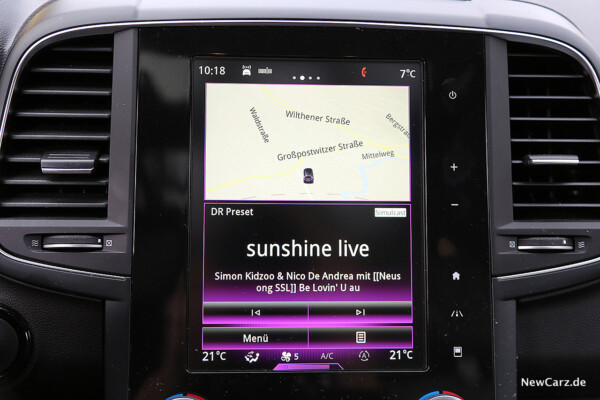 Renault Koleos Dauertest Screen