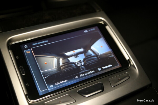 BMW Touch Command Sonnenschutz Rollos