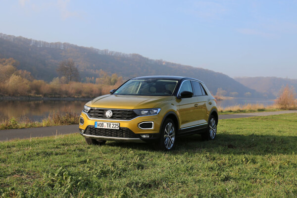 VW T-Roc auf Wiese