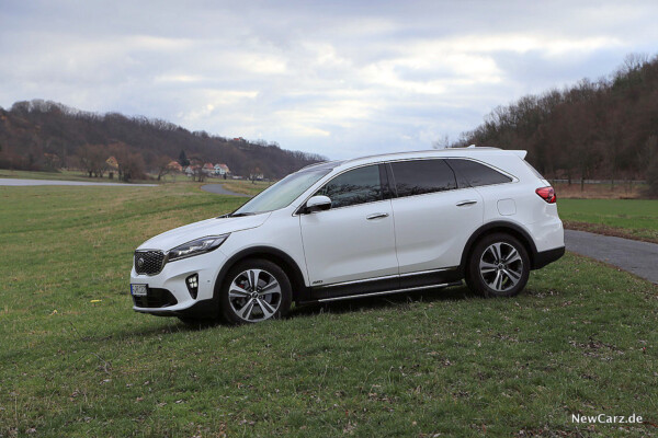 Kia Sorento bergab seitlich