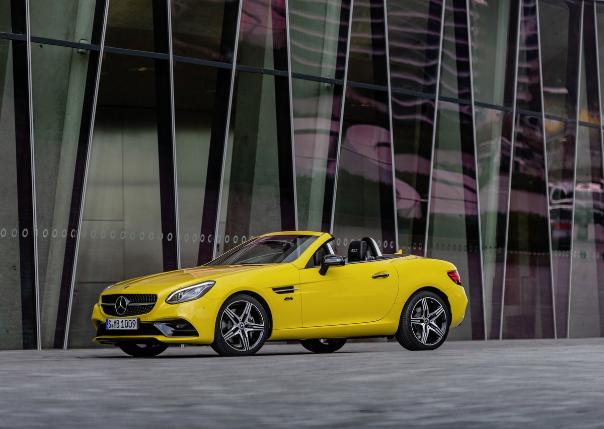 Seitenansicht des Mercedes-Benz SLC