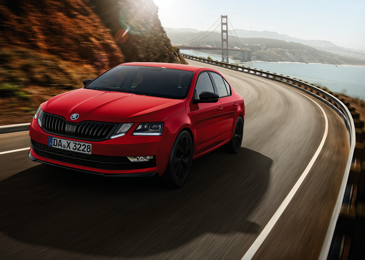 Frontansicht der Skoda Octavia Sport Edition