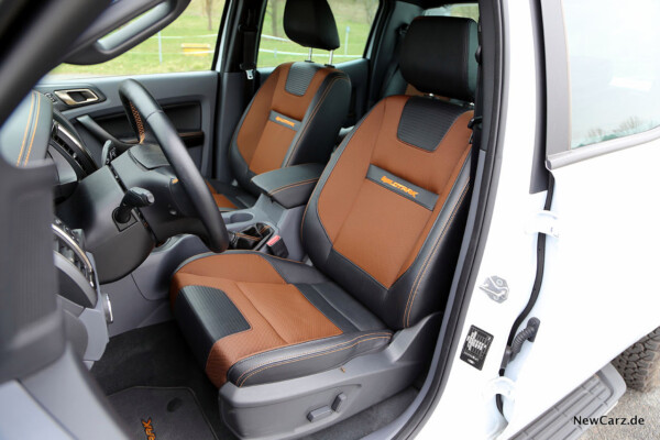 Ford Ranger Wildtrak Vordersitze