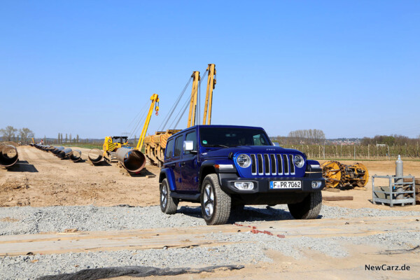 Jeep Wrangler Baustelle