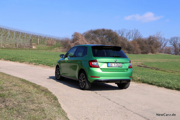 Skoda Fabia 3 Facelift schräg hinten links