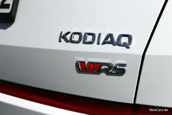 Skoda Kodiaq RS Typenschild Heck