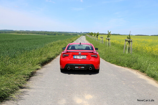 Subaru BRZ hinten oben