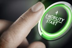 Elektromobilität Startknopf