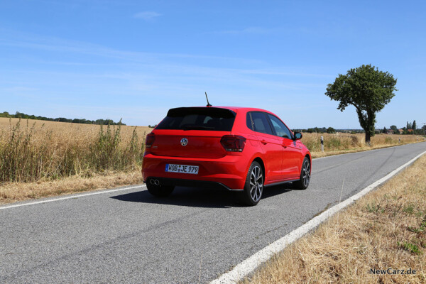 GTI-Version des Polo schräg hinten rechts