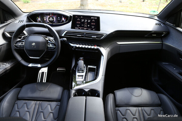 Innenraum des 5008 Allure mit GT-Line