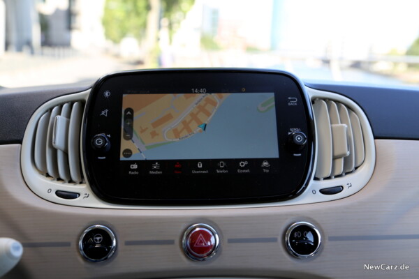 Fiat 500 Dolcevita Navigationssystem