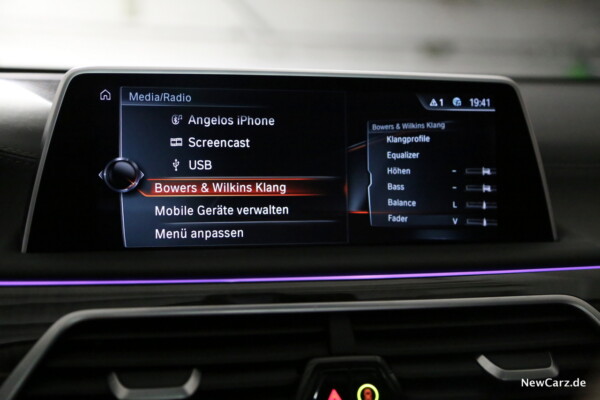 BMW 7er Bowers Wilkins