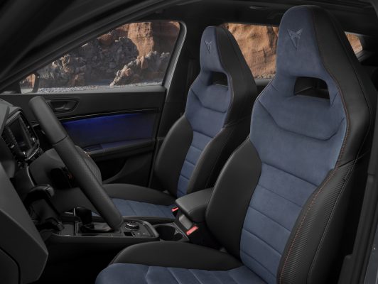 Alcantara Sportsitze Petrolblau