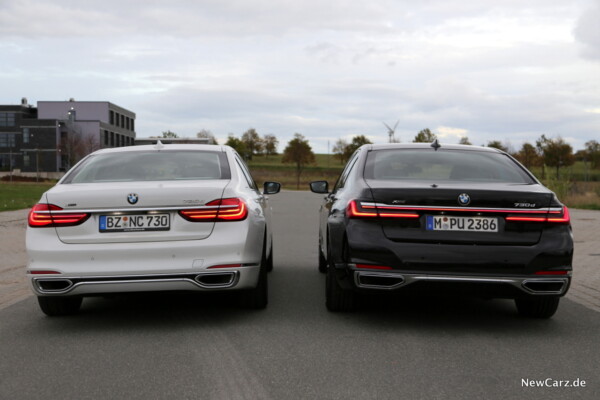 BMW 7er G11 Heck Vergleich