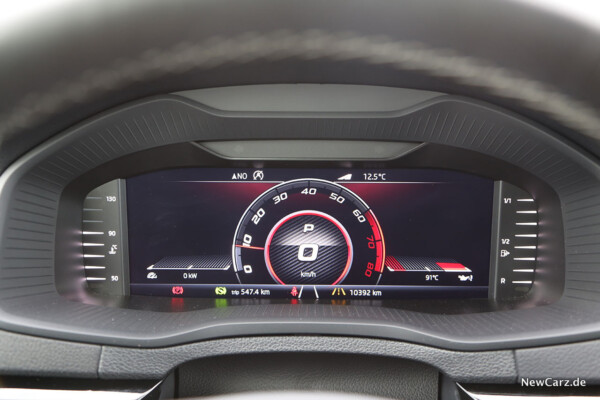 Digitales Cockpit Skoda