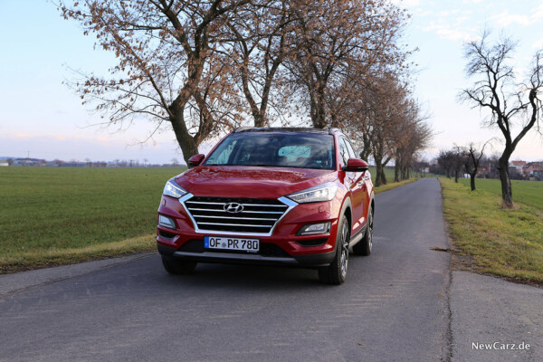 Hyundai Tucson schräg vorne links