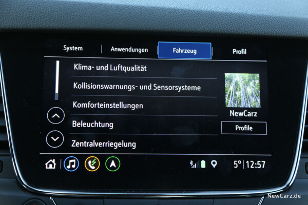 Fahrprofil im Astra