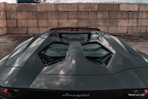 Lamborghini Aventador S Roadster transparente Glas Motorhaube