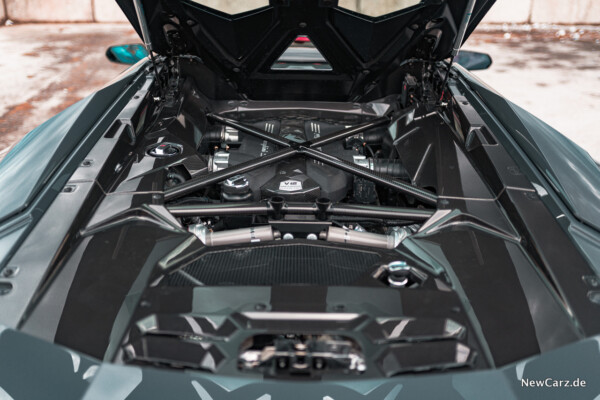 Lamborghini Aventador S Roadster V12 Engine