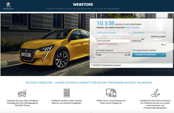 Peugeot Webstore