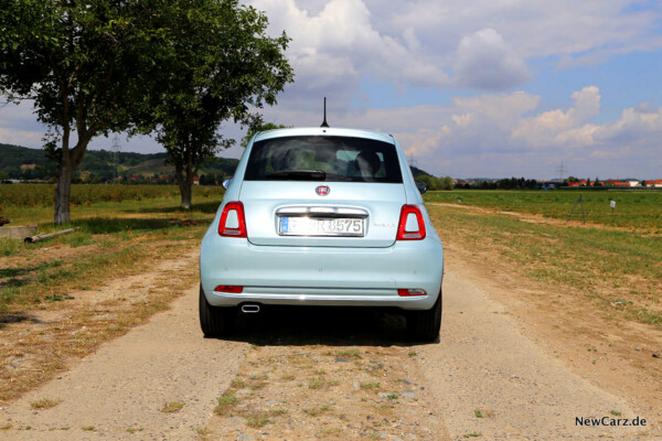 Fiat 500 Hybrid Hinten