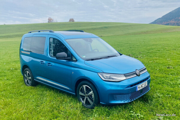 VW Caddy 2020 auf Wiese