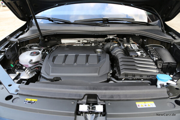 TDI Motorraum VW Tiguan Facelift