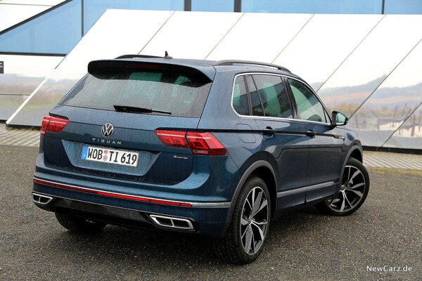 VW Tiguan Facelift schräg hinten rechts