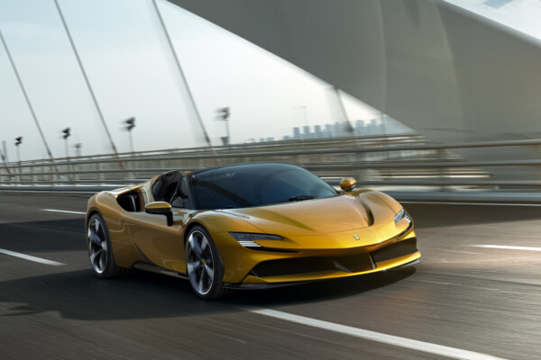 Ferrari SF90 Spider on road