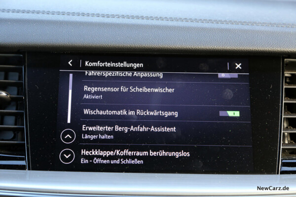 Menüstruktur